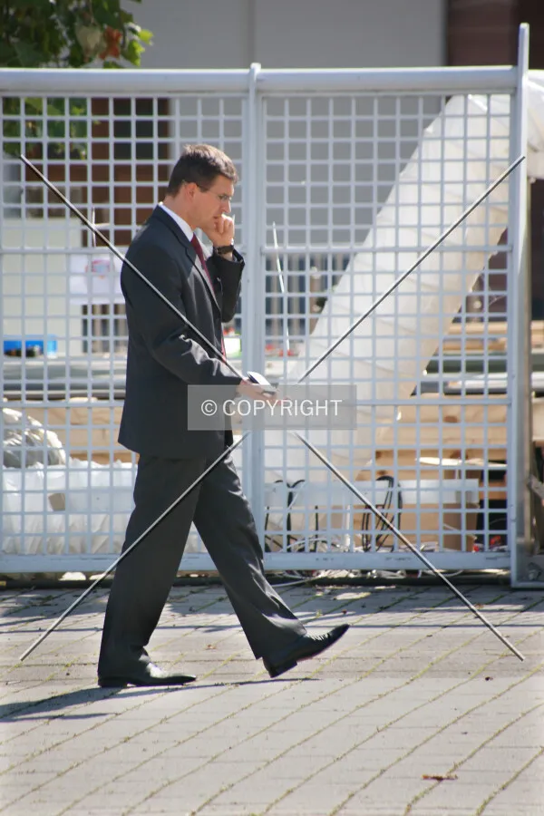 A business man on the phone