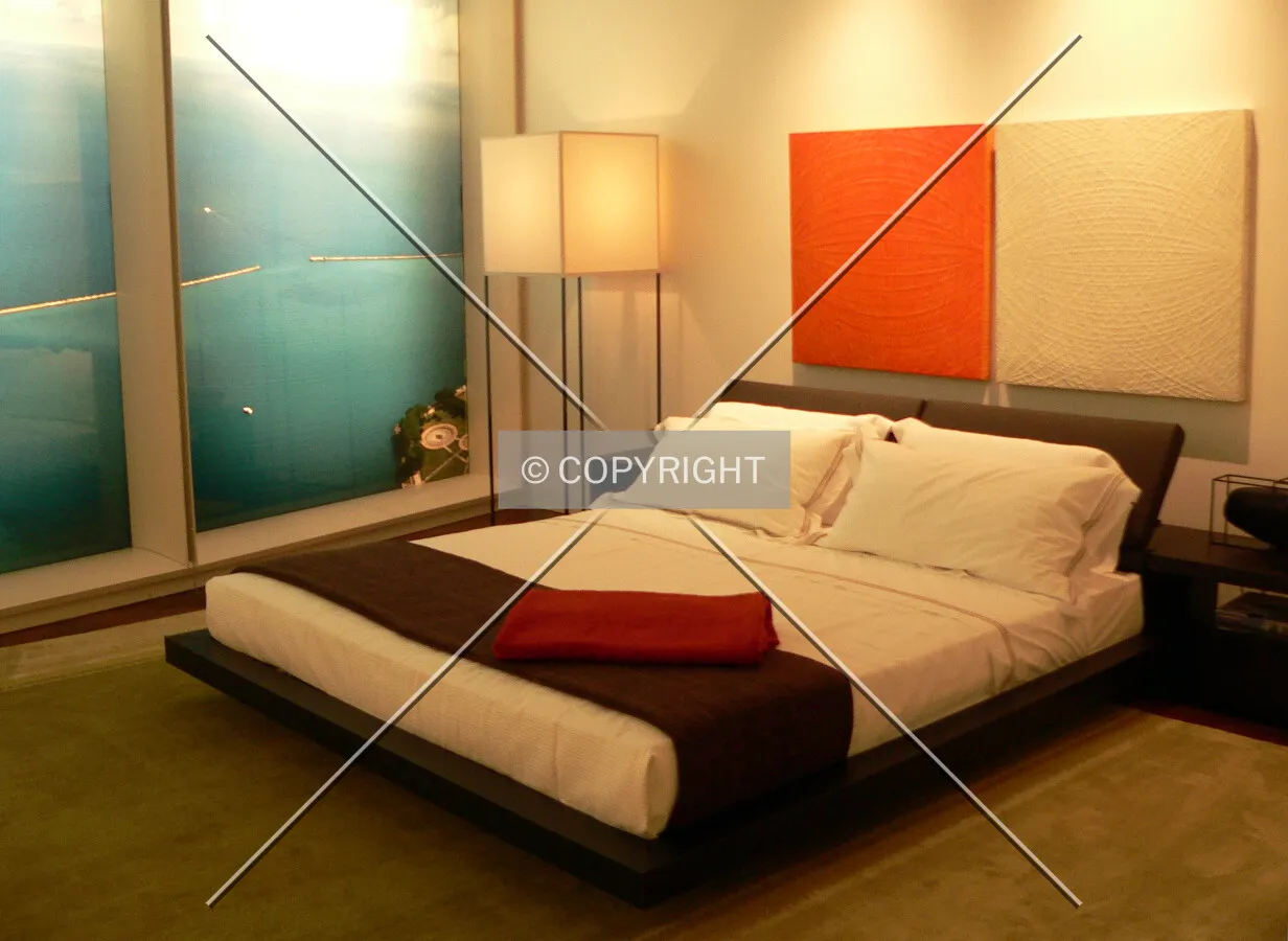 Bedroom in model unit