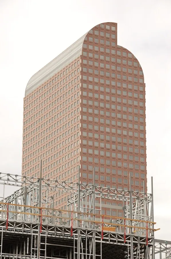 Downtown skyscraper in the background