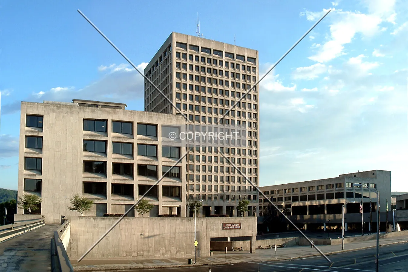 View from the northeast