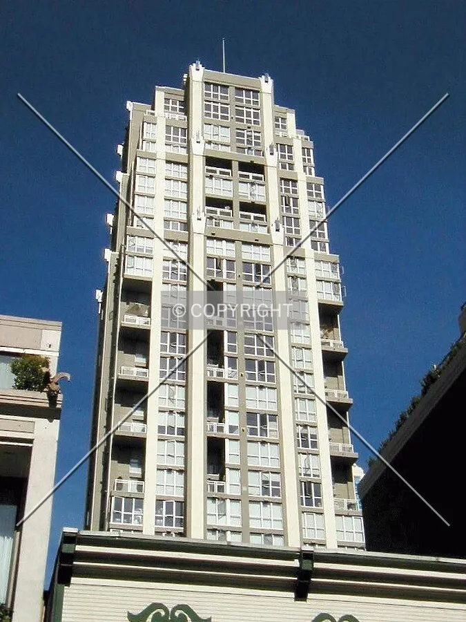 Back of building on a hot September day