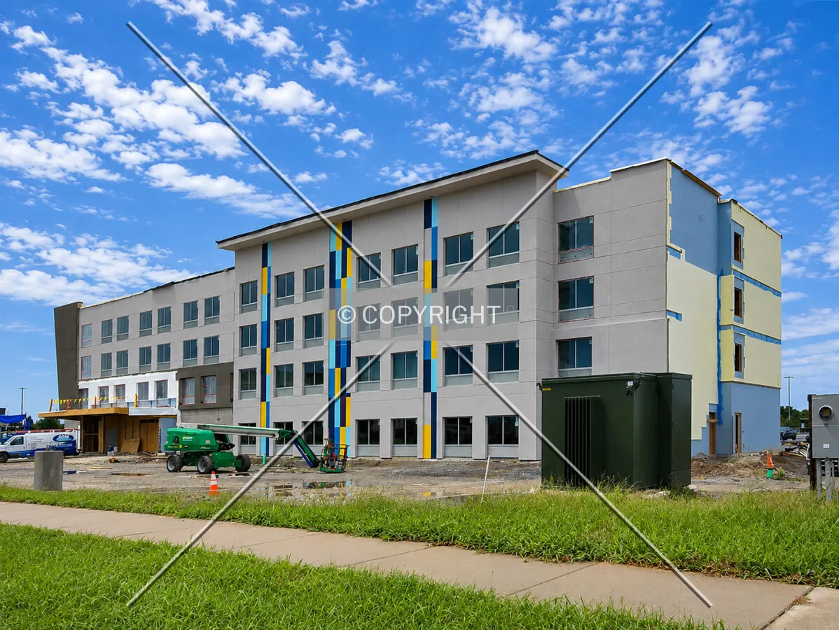 From the southeast during construction, Wednesday, August 19, 2026