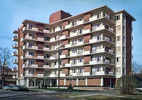 Vintage view from the southeast