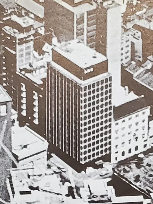 Vintage aerial from the northwest