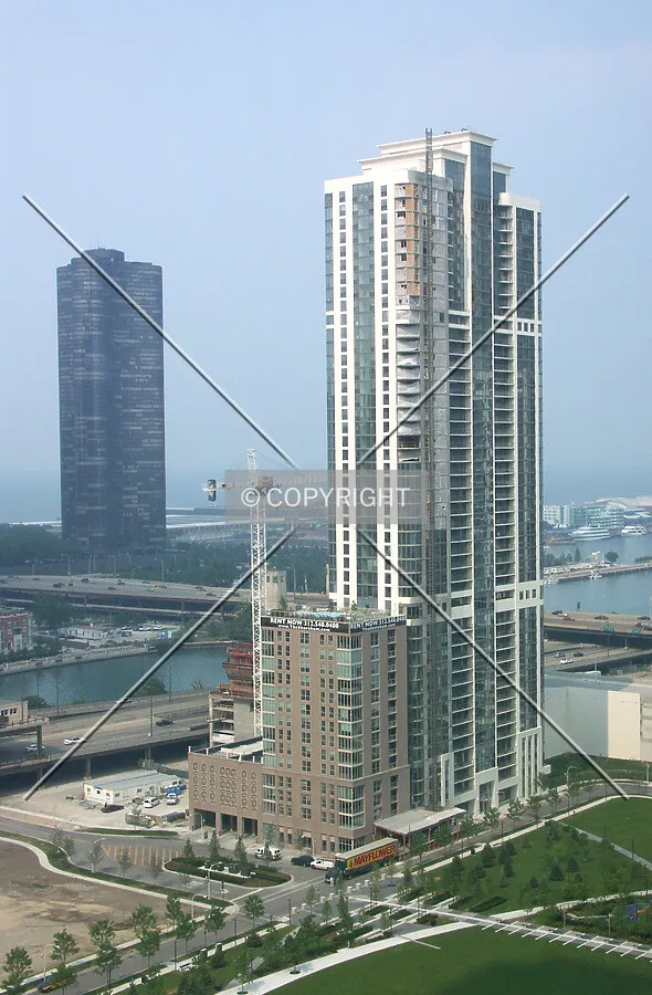 Looking northeast from Blue Cross Blue Shield Building
