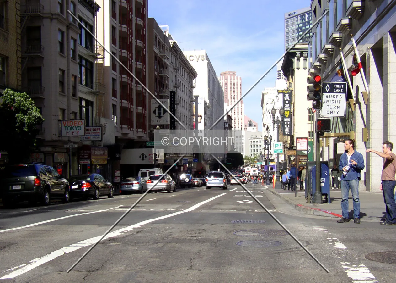 Looking east from Mason Street