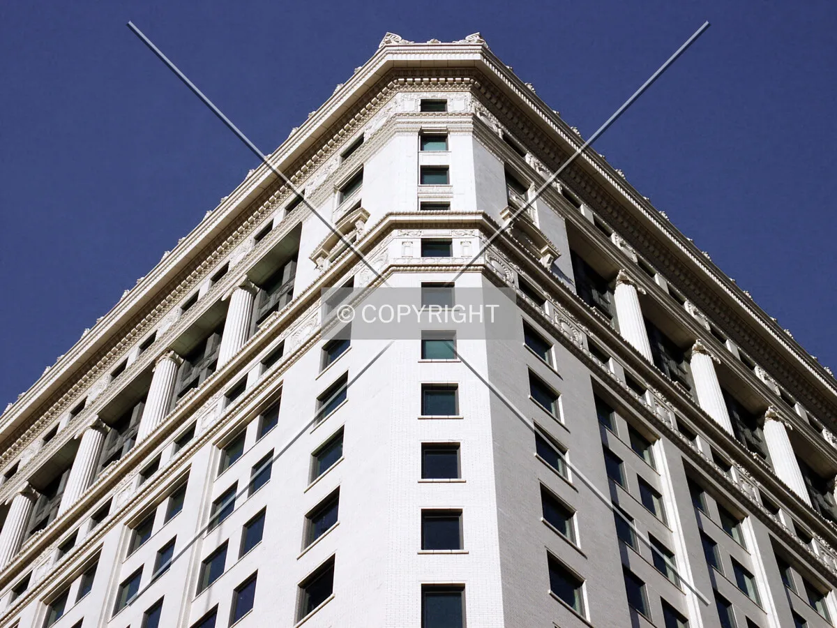 Looking up at the southwest corner
