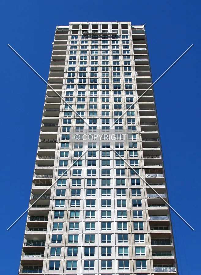 Looking up the south side