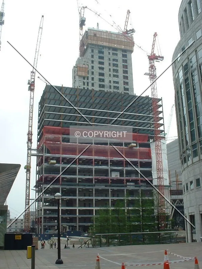 View from the foot of One Canada Square
