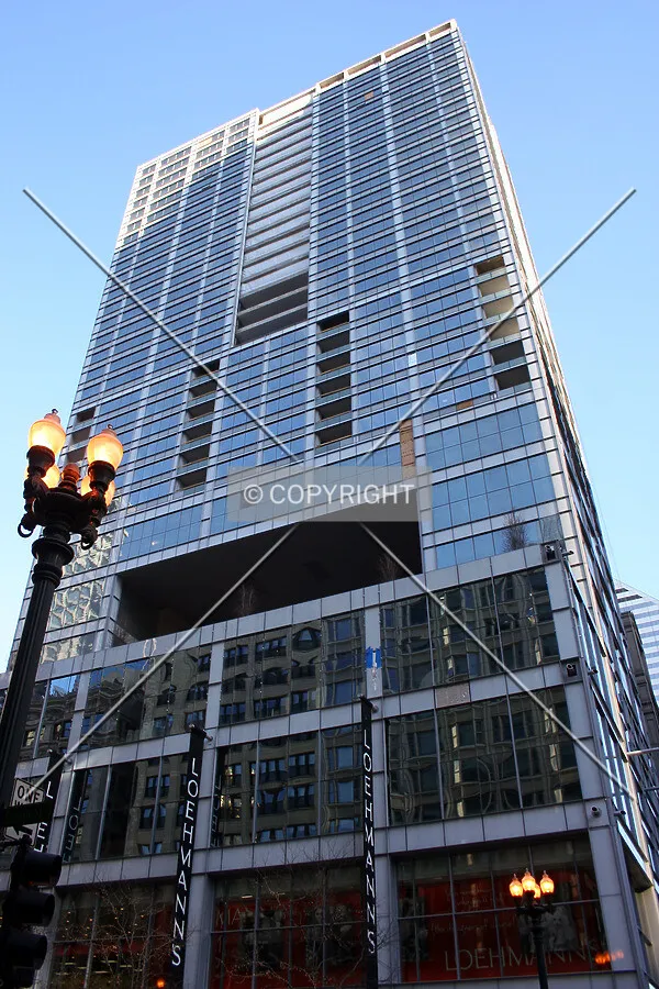 Looking up the west side