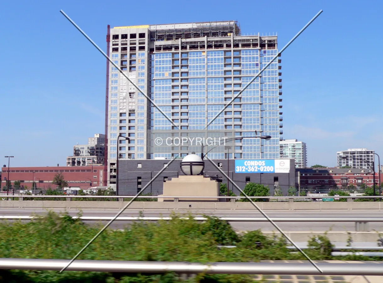 View to the west from Lake Shore Drive
