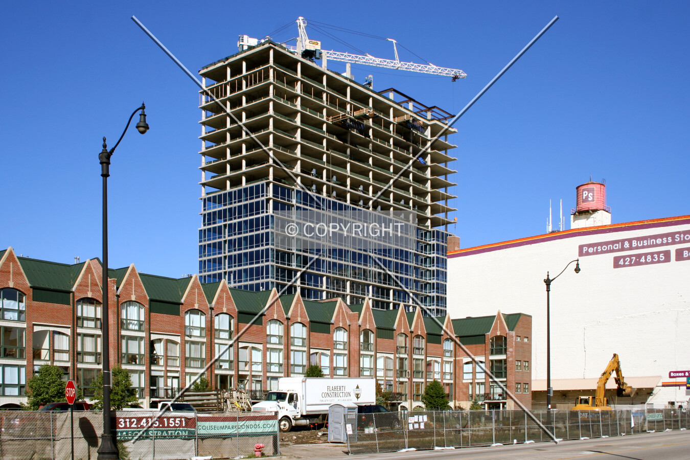 View from the southeast