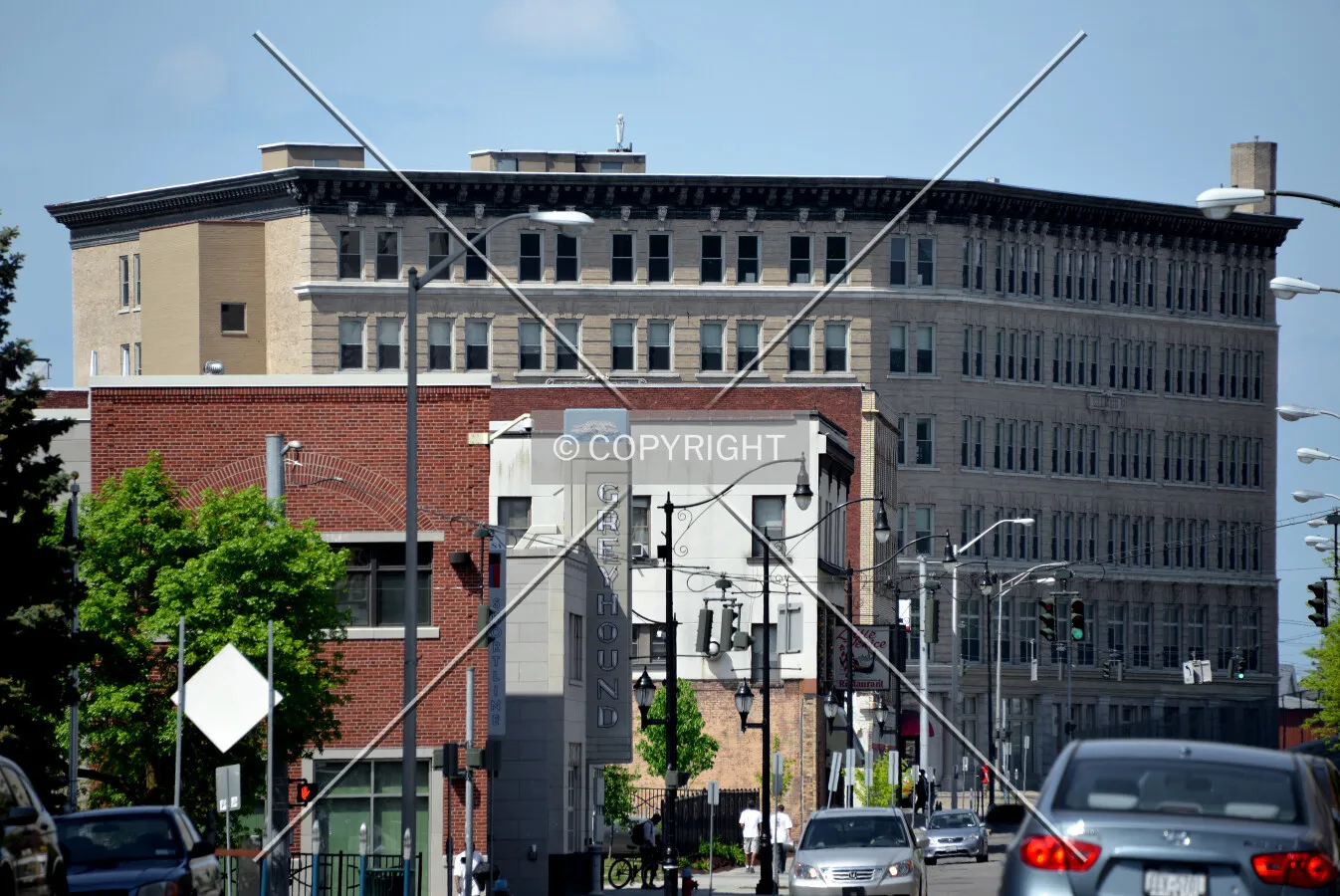 View from the southwest on Chenango Street