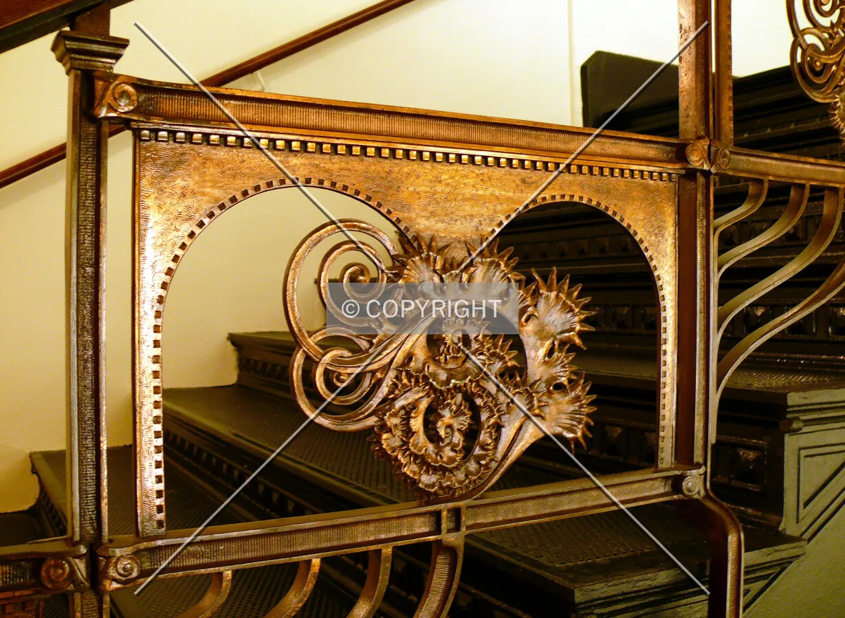 Decorative staircase railing