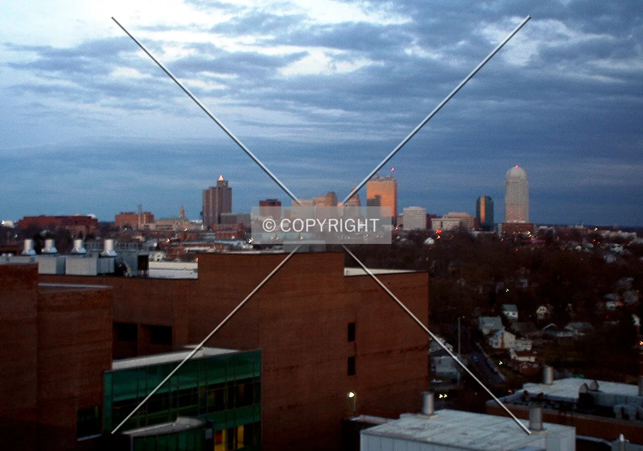 Downtown from the southwest