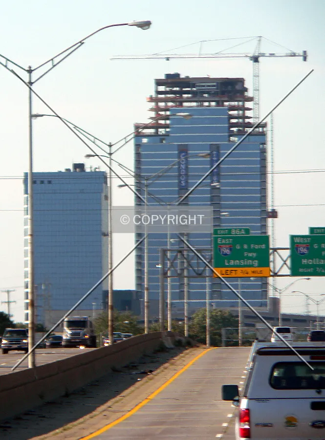 View to the south down Interstate 196
