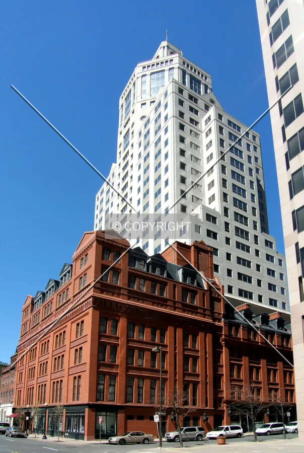 View from the southeast across Haynes Street