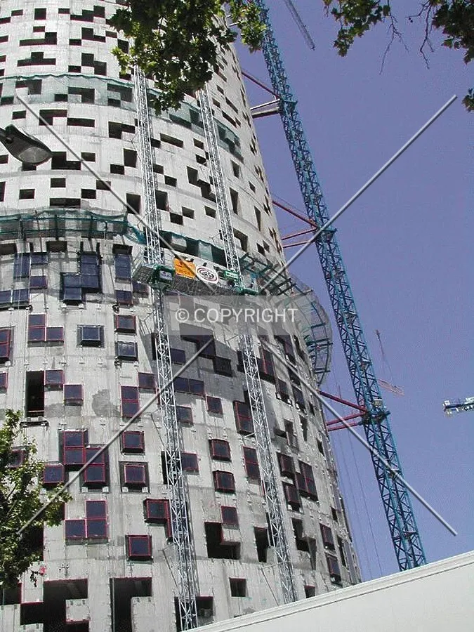 Close view of the building