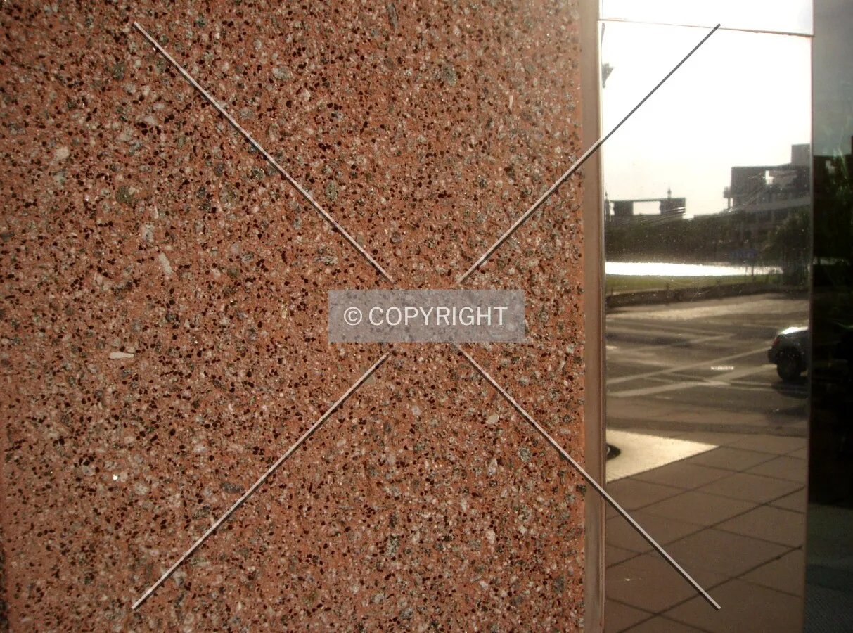 Stone and mirrored facade