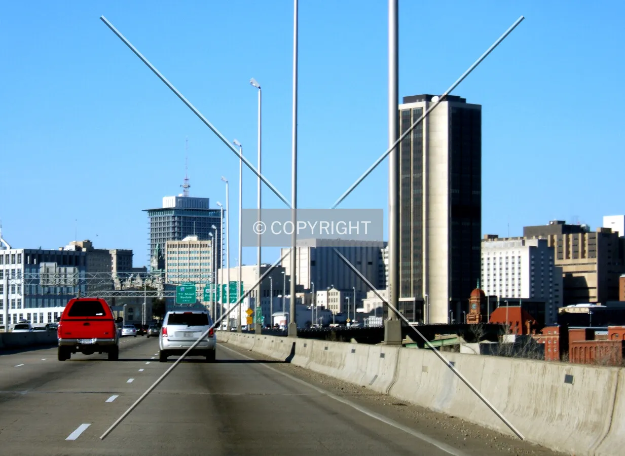 Downtown fromt he south on I-95