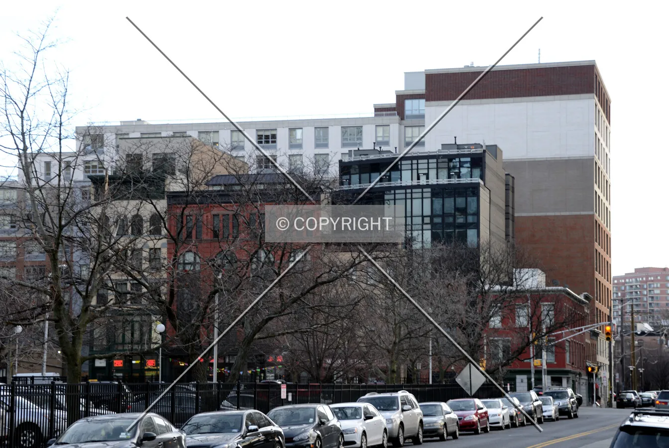 View from the north on Warren Street