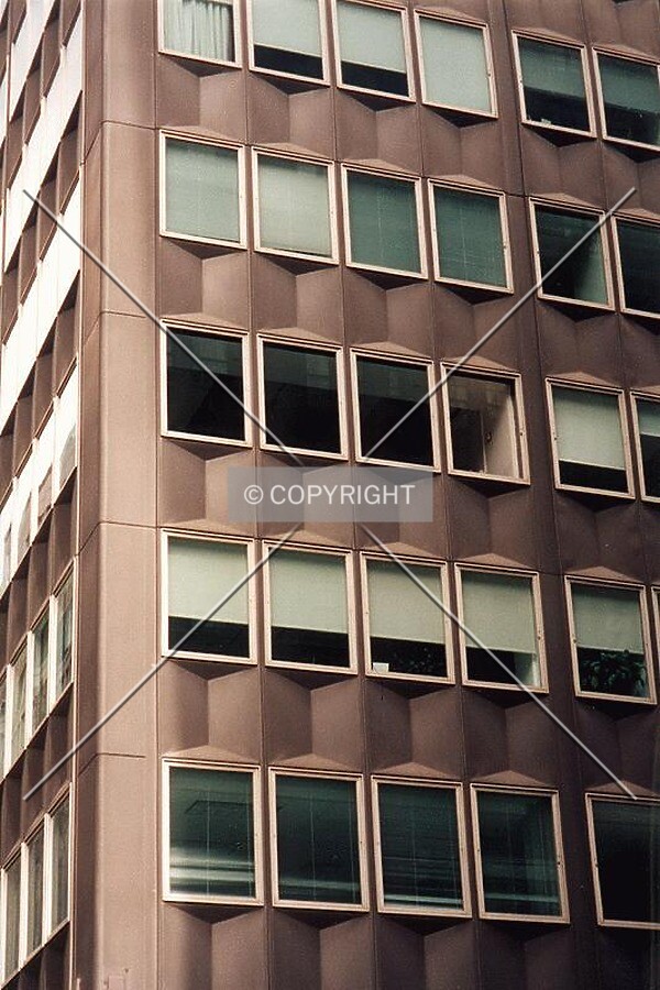 Detail of aluminum panels