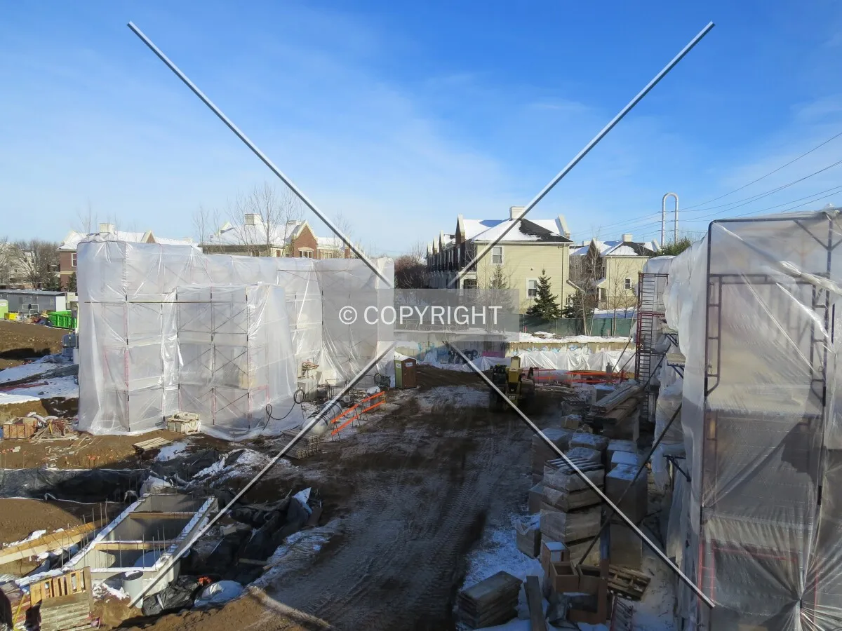 View to the north from 1st Street North