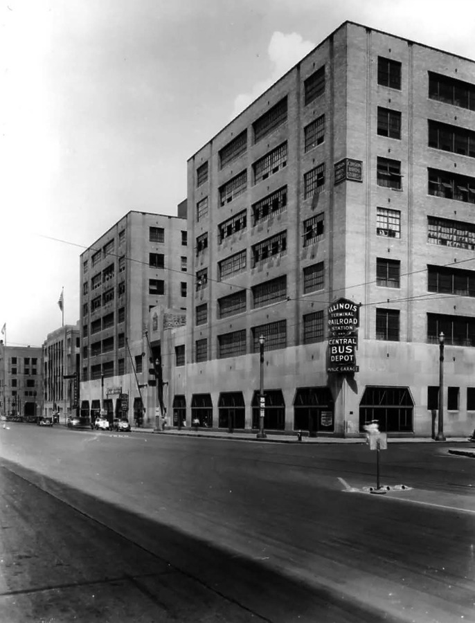 Vintage view in the 1950's