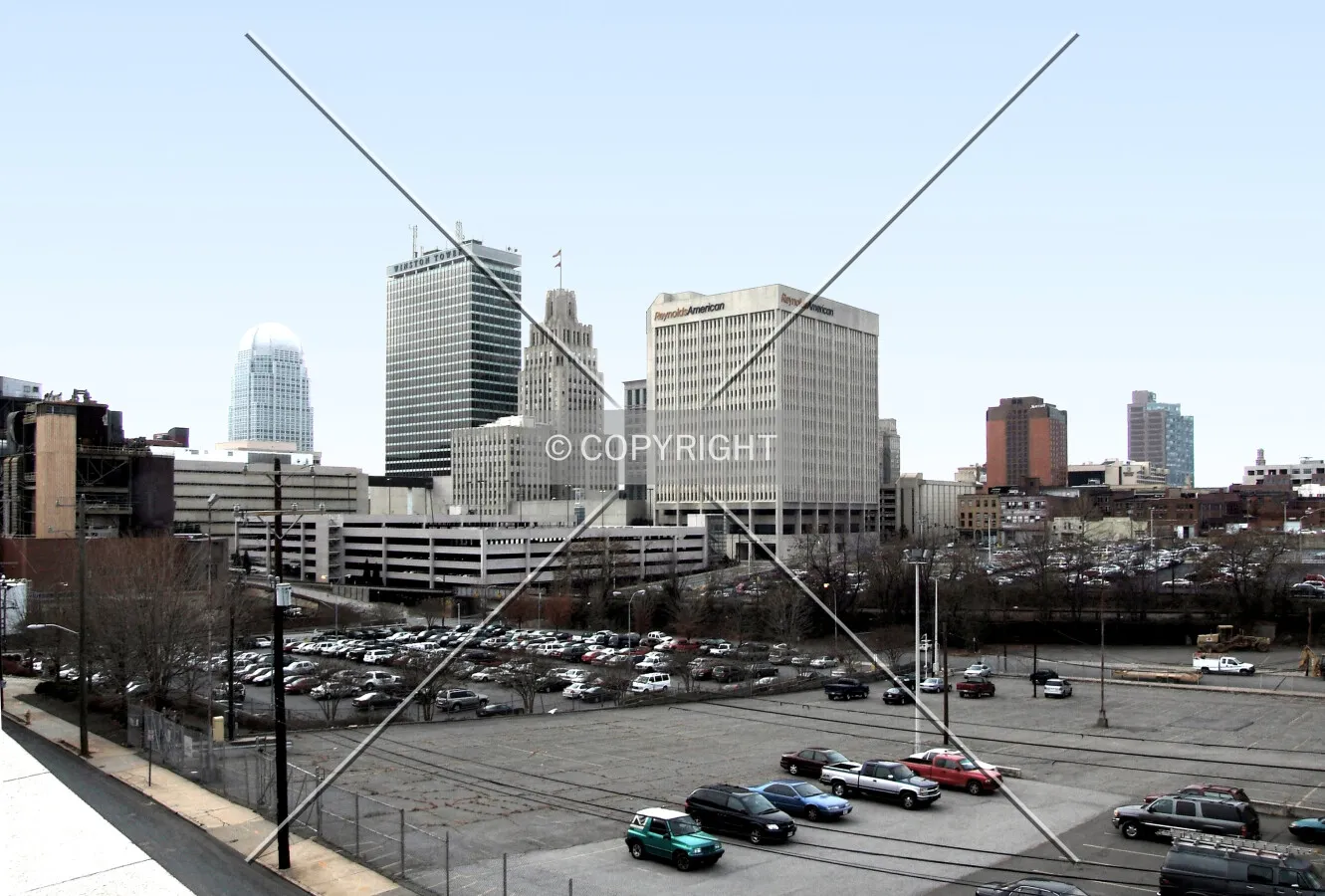 Downtown from the northeast