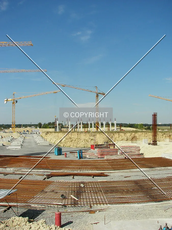 Looking north from the southwest corner