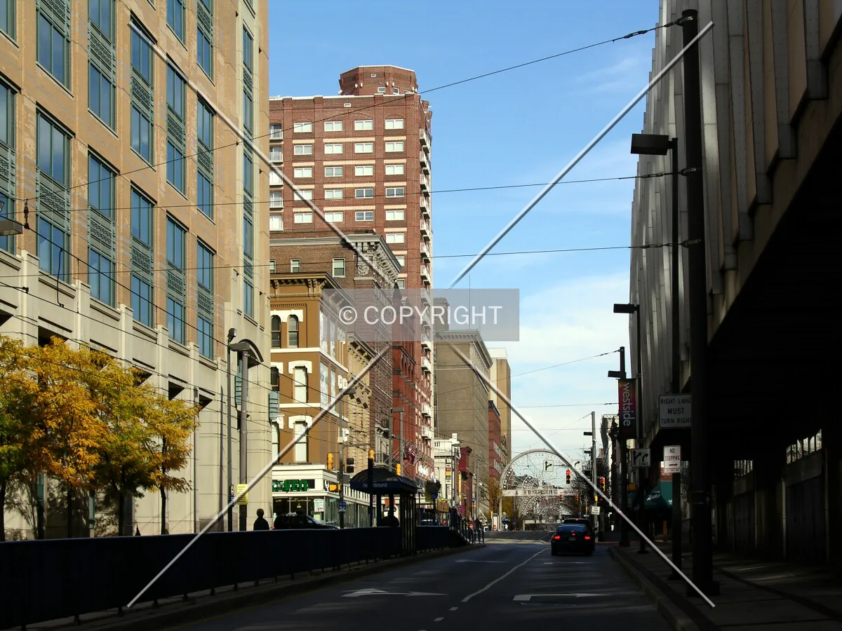 Looking north from just off West Baltimore Street
