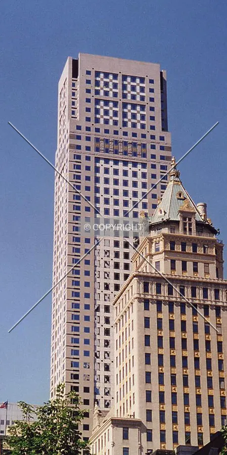View from north with Crown Building in Foreground
