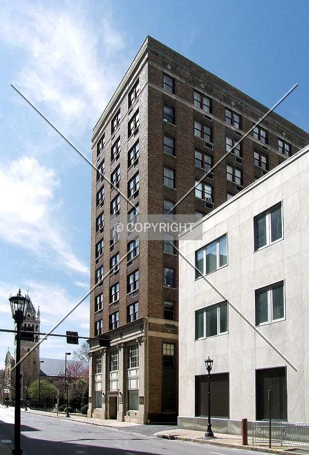 View from the east on Franklin Street
