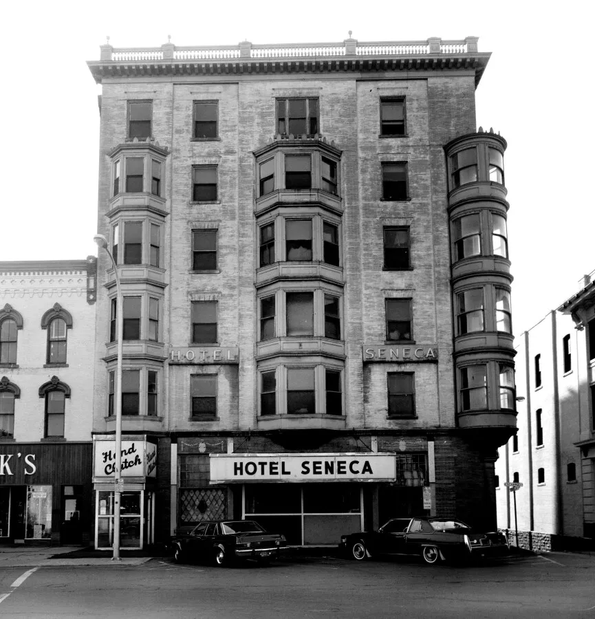 View from the northwest across Exchange Street