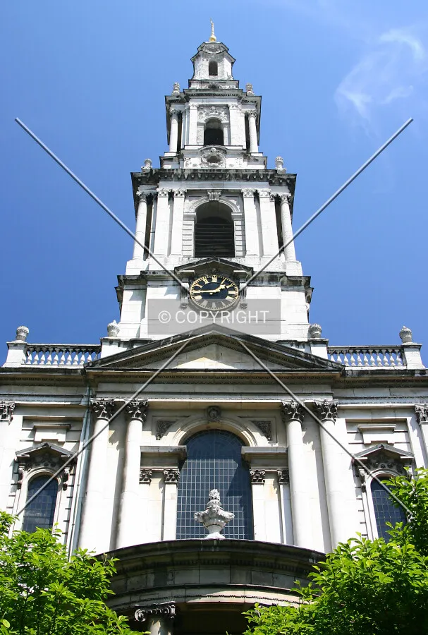 View east looking up at the front from the Strand