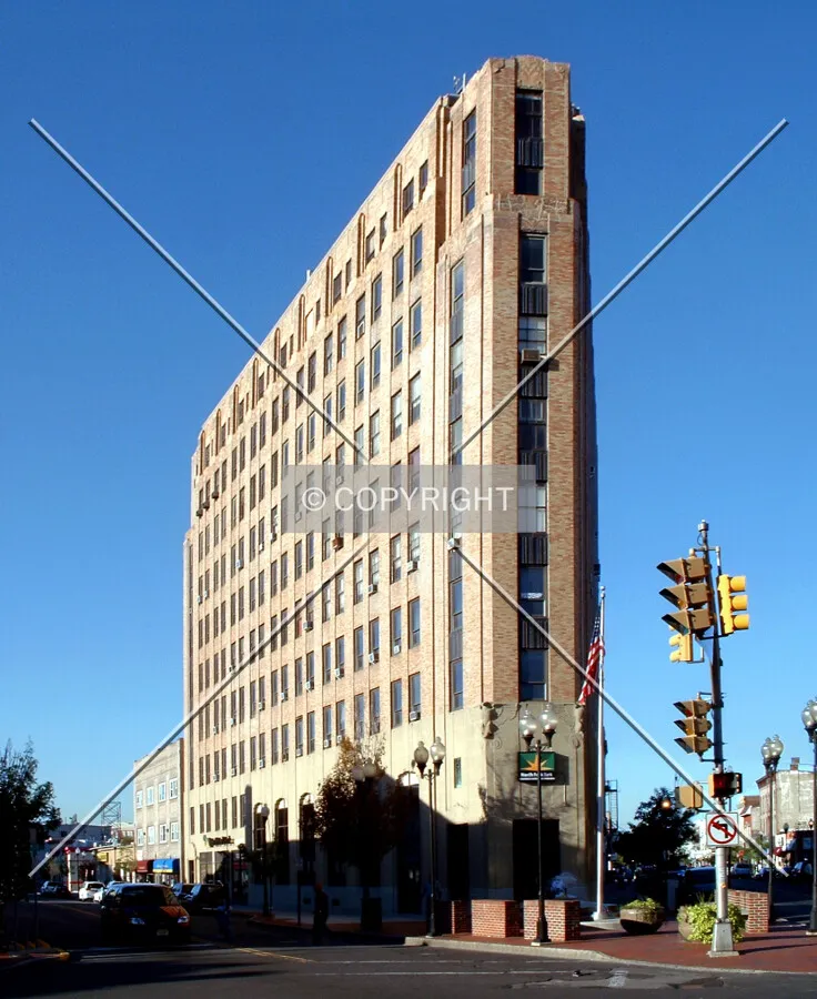 View from the southwest across New Brunswick Avenue