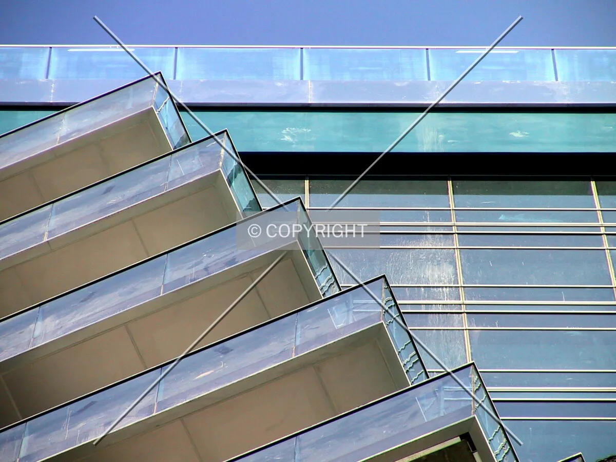 Looking up at the balconies from Commonwealth Street