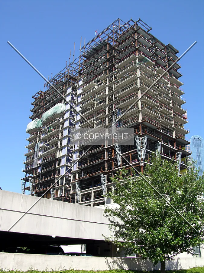 From the northeast along East 3rd Street