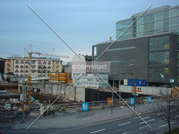 Office Center (left; under construction), Broker Center (right; completed)