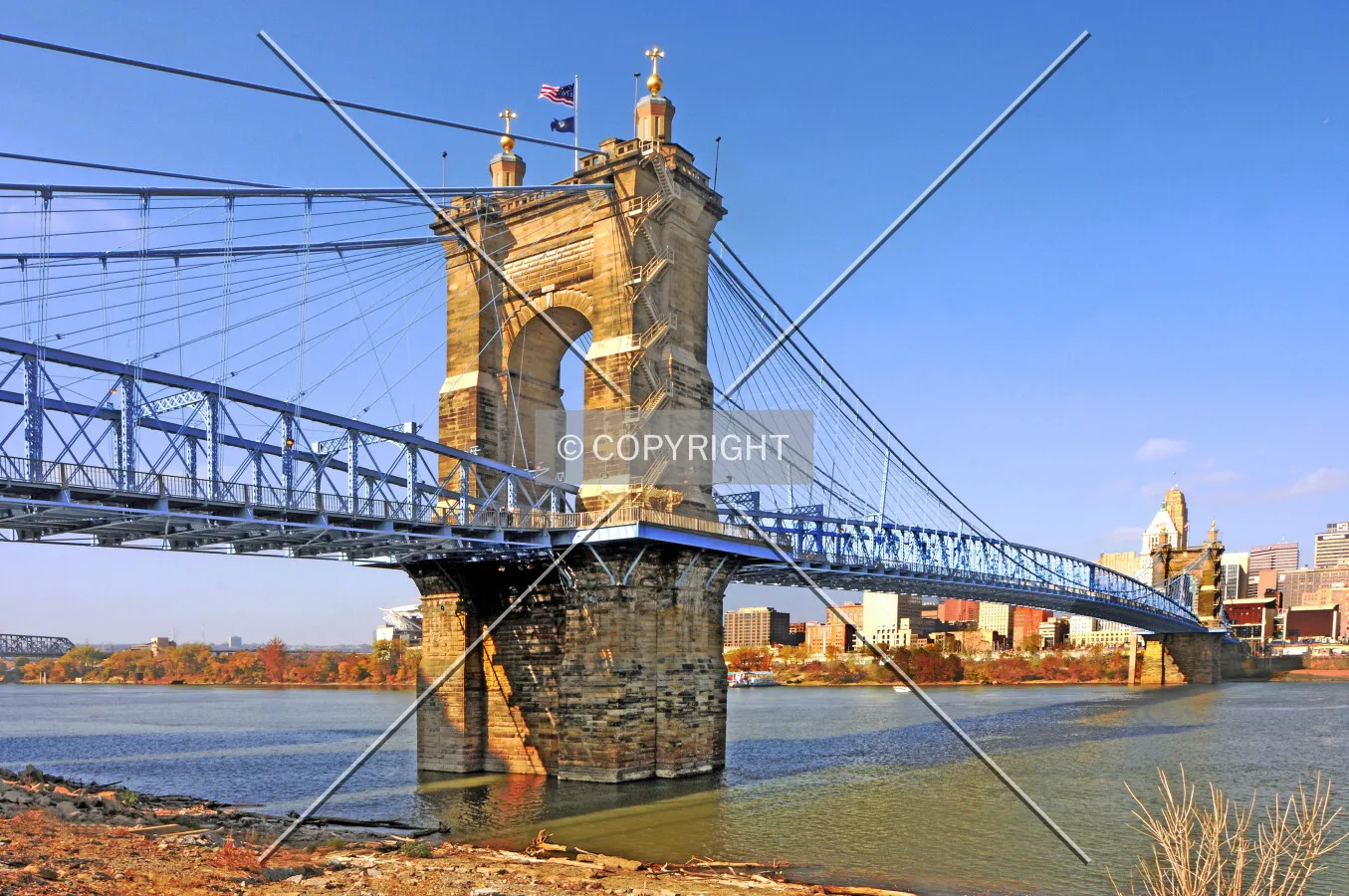 John A. Roebling Bridge, Cincinnati, Ohio, U.S.A.