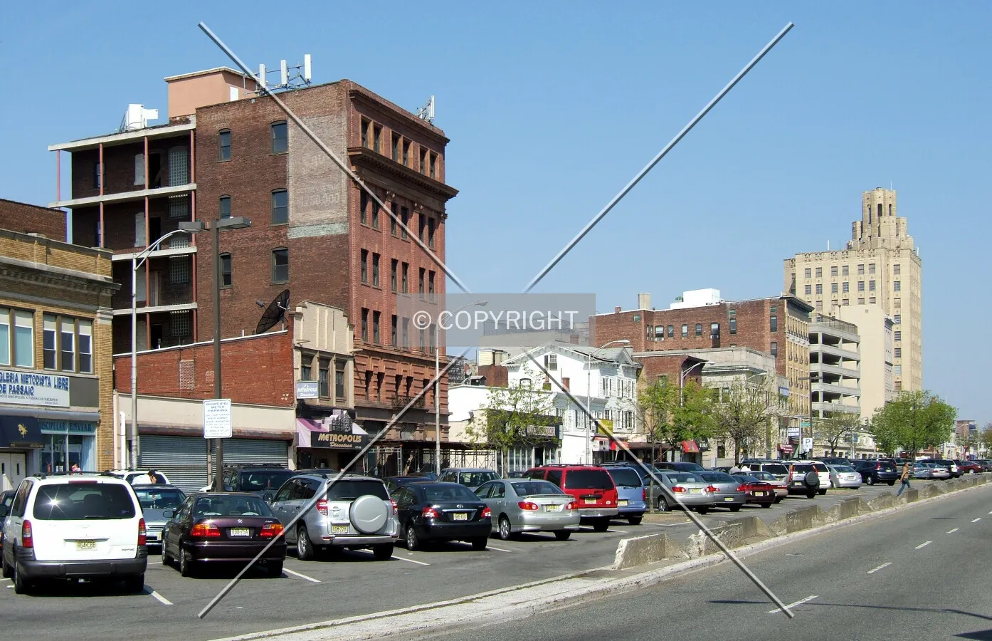View from the southeast on Main Avenue