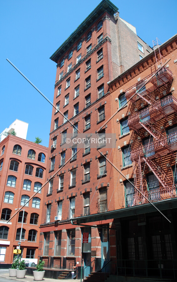 Viewed along Laight Street