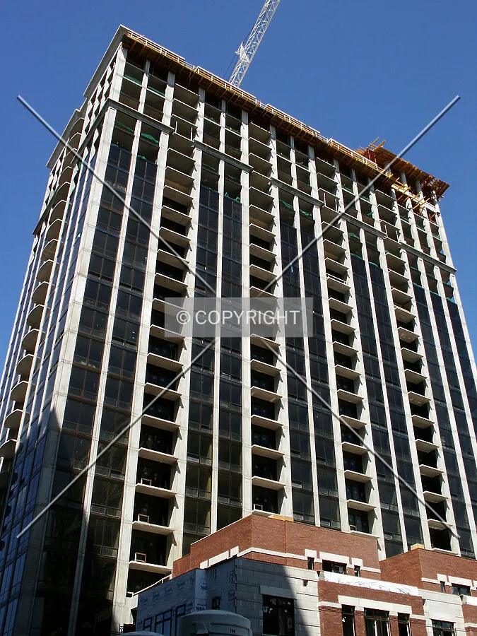 Looking up from the southwest
