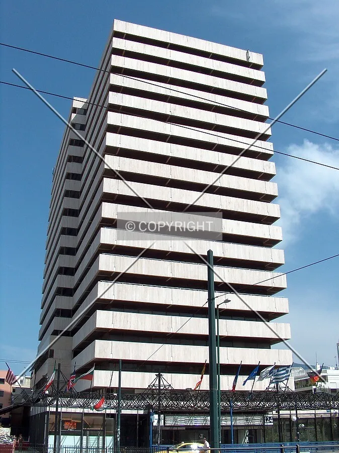 View from across Kifissias Avenue