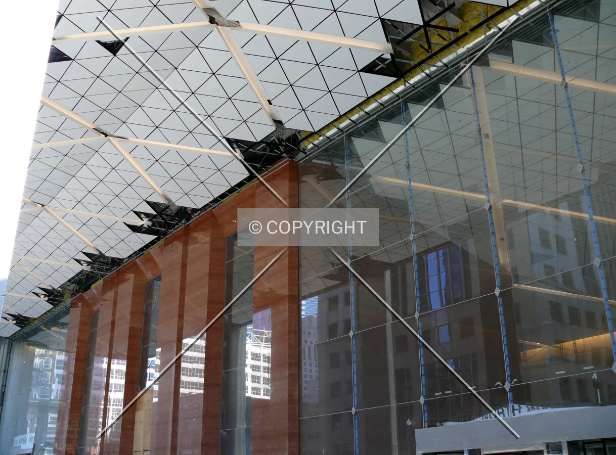 Ceiling of the arcade area