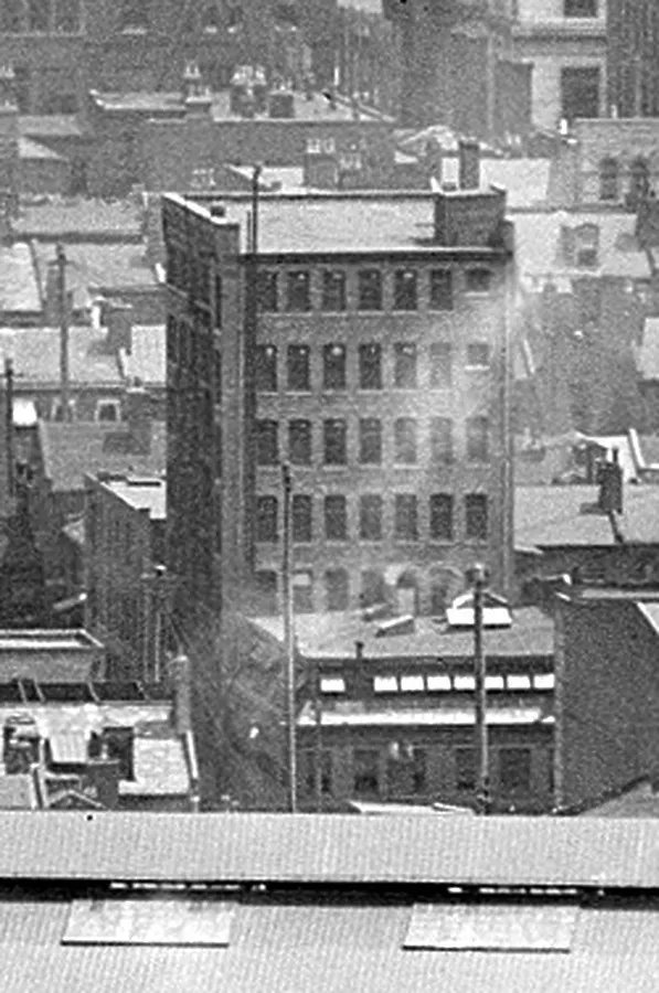 Vintage view from the southwest