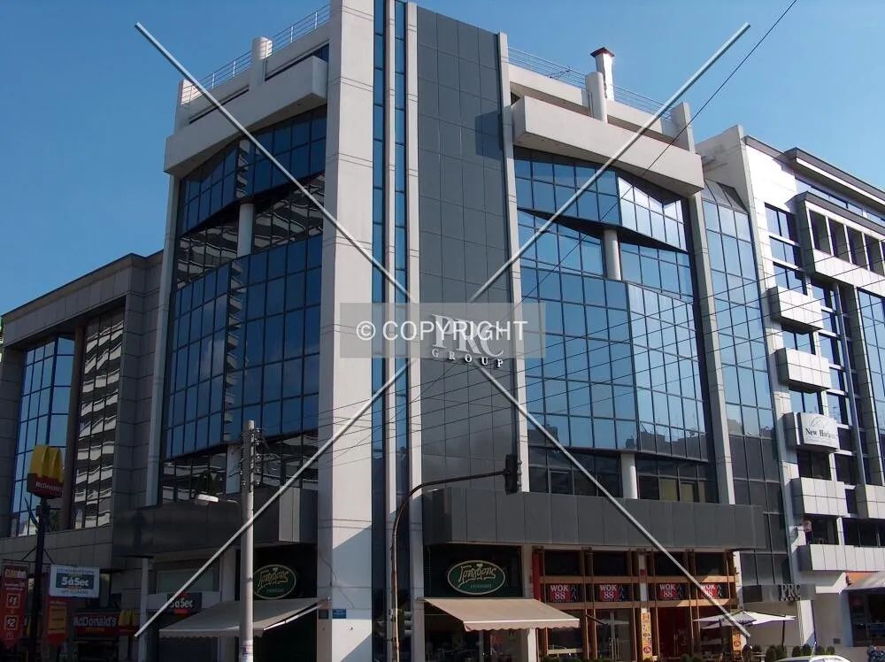 Street level view of the building from Panormou Street
