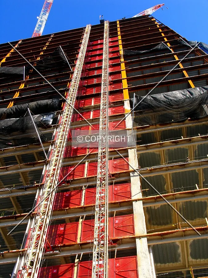 Looking up the south side