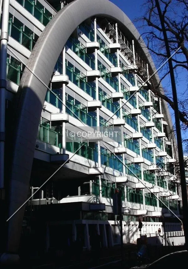 Front side of the building