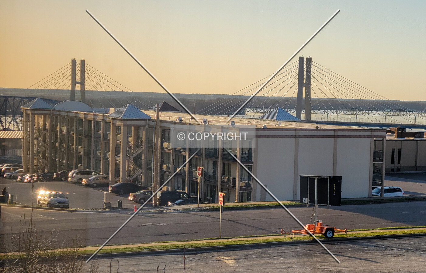From the southeast; March 19, 2021